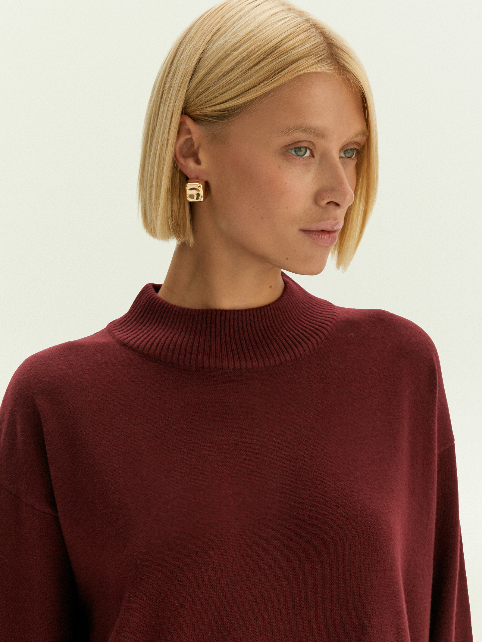 Платье миди из костюмной шерсти